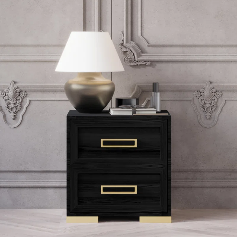 Golden Glow Modern Nghtstand